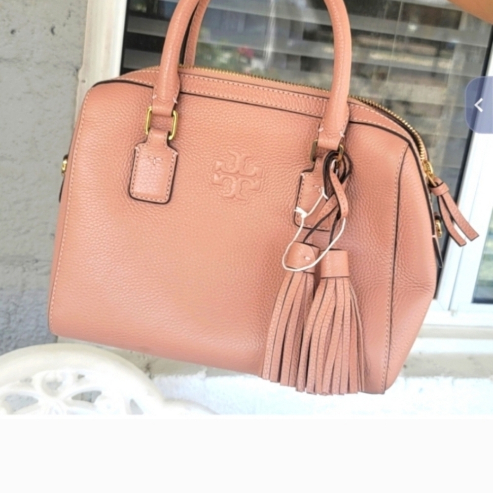 Tory Burch Pink Leather Handbag - Picture 2 of 8